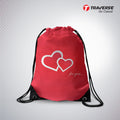 Heart Printed Drawstring Bag