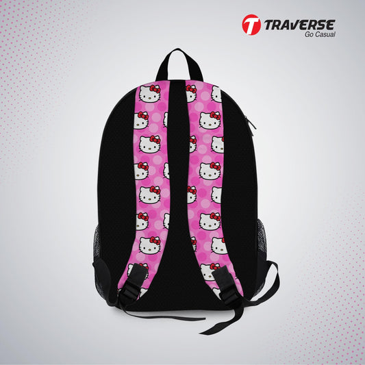 Kids Bag- Hello Kitty , Backpack for Kindergarten (KG), Pre-school classes. Allover printed
