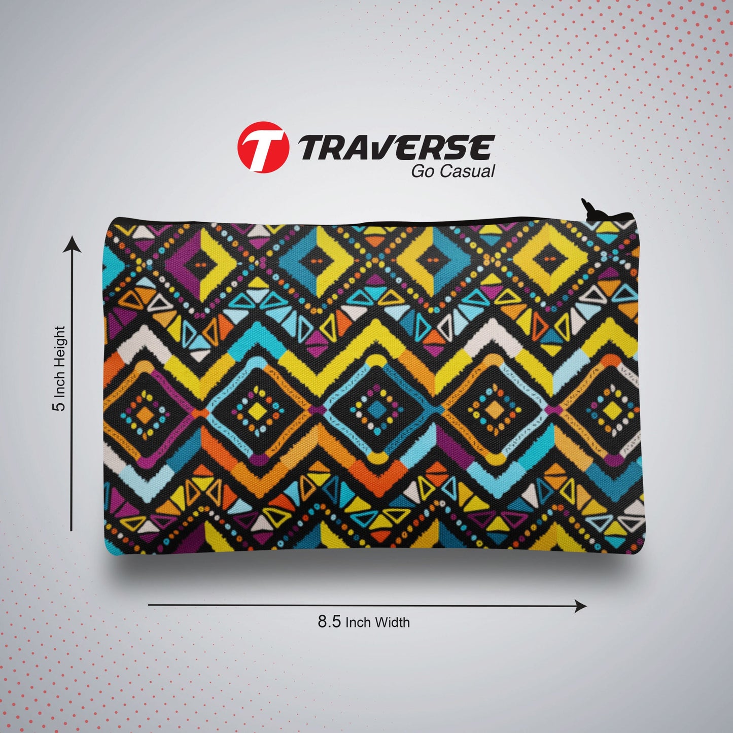 Floral Pencil Pouch For Girls (Digitally printed on Cloth)