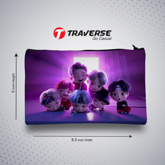 BTS -Pencil Pouch (Digitally printed on Cloth)
