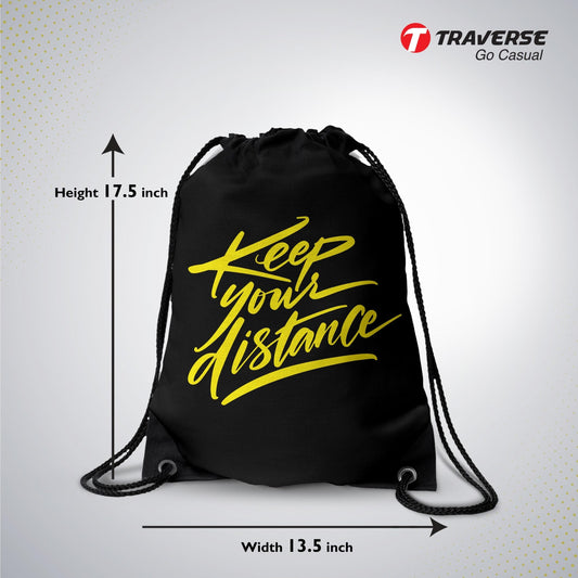 Digitally Printed Drawstring Bag