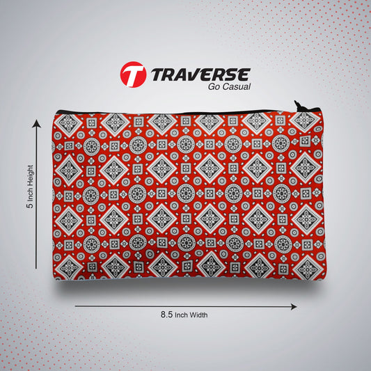 Sindhi Culture Design Pencil Pouch  (Digitally printed on Cloth)