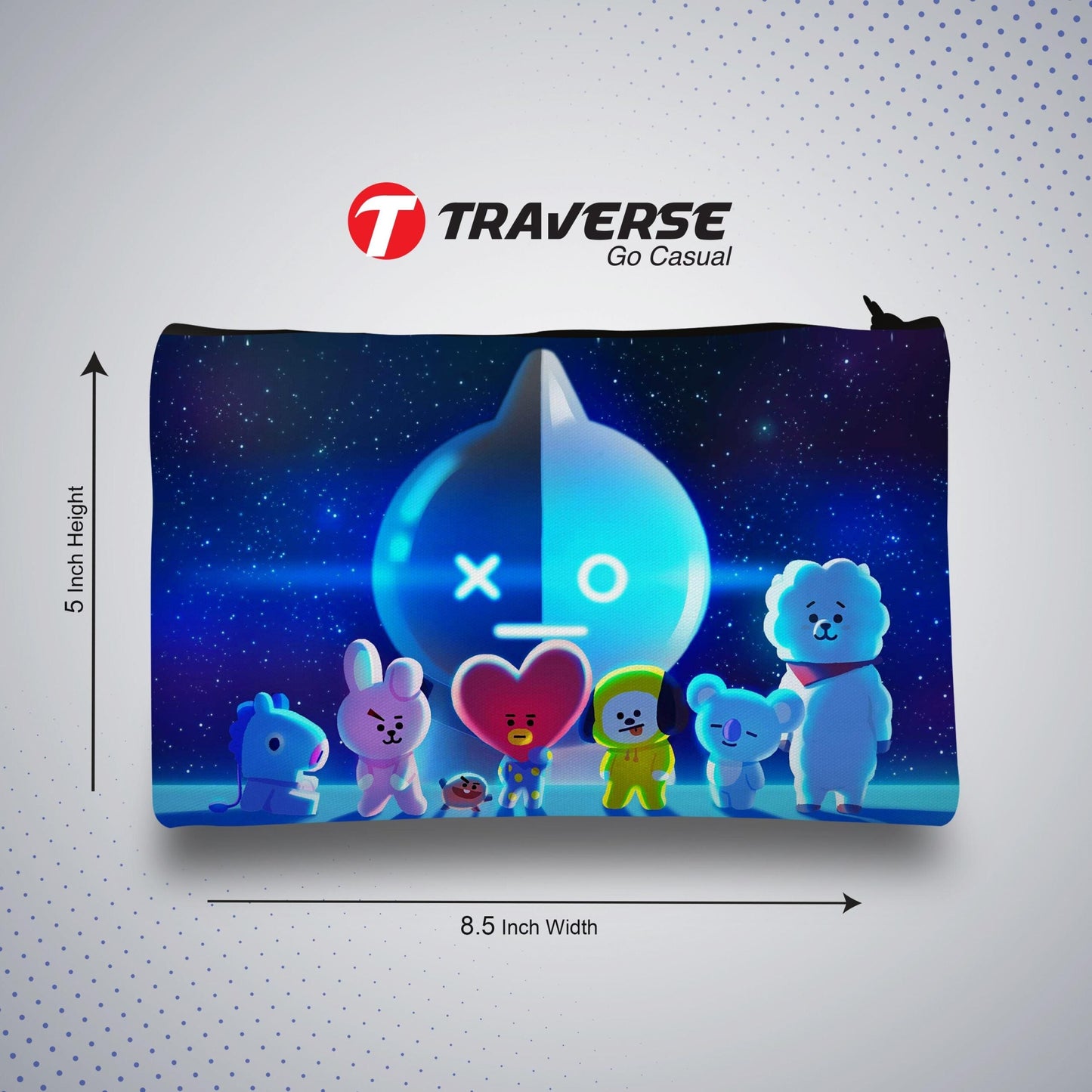 BT-21 Pencil Pouch (Digitally printed on Cloth)