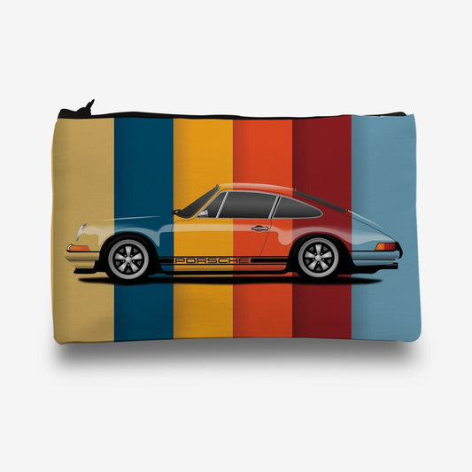 Traverse Porsche Car pencil pouch for boys & girls. Digitally printed on Fabric with both sides printed