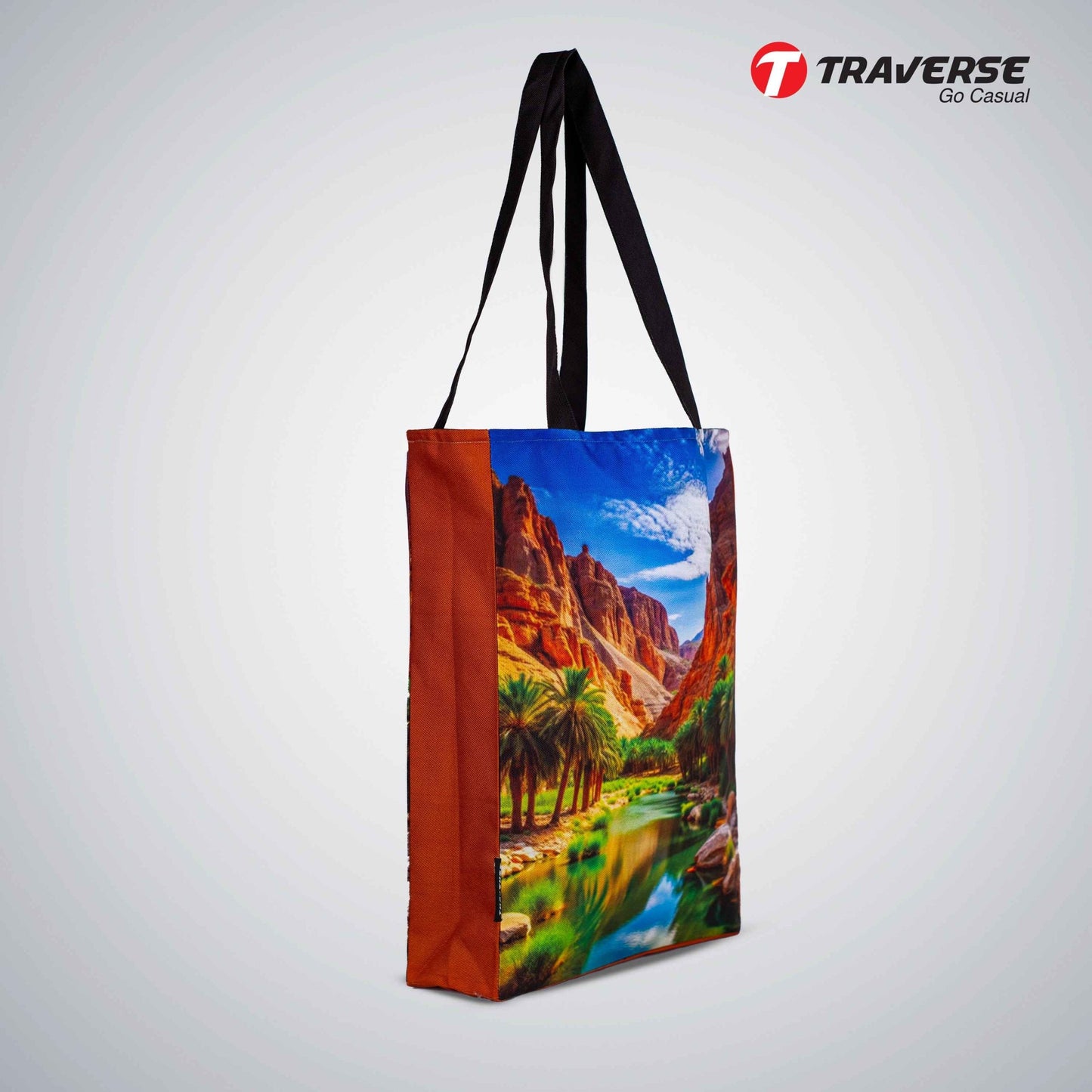 Traverse Printed Tote Bag for Women by - Market Bag, Cute Tote Bag Aesthetic Purse, Handbag
