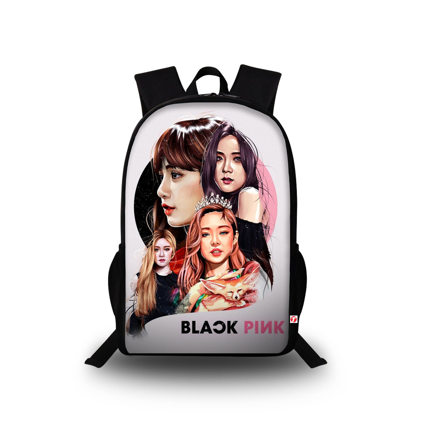 Black Pink Digital Printed Bag for Girls