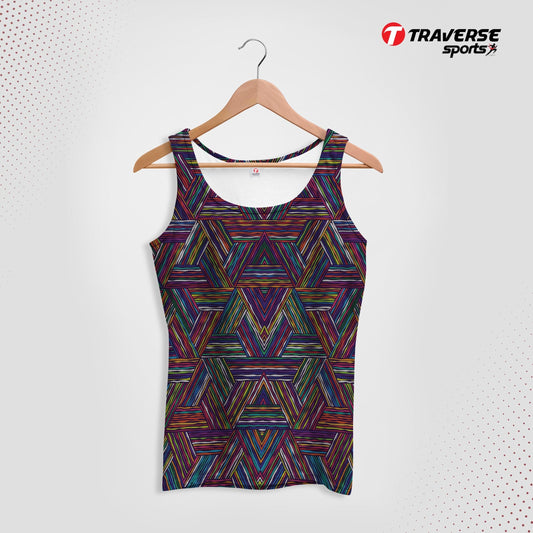 Digitally Printed Fashion Tank Top for Men by Traverse