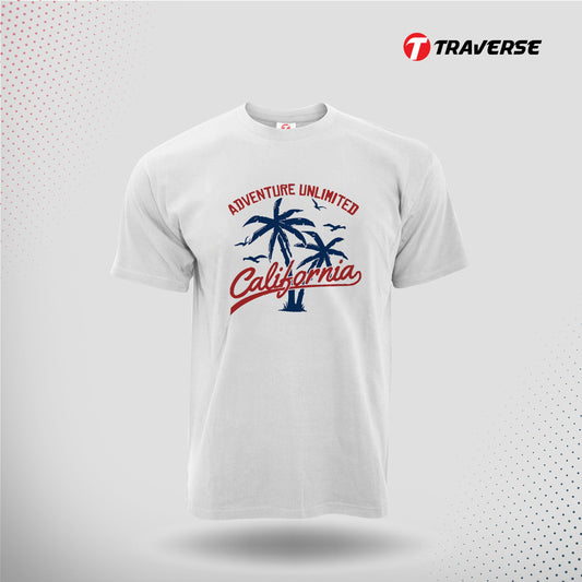California Digitally Printed Fashion T-Shirt for Men by Traverse