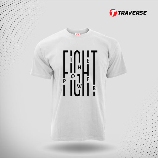 The Fight Power Digitally Printed Fashion T-Shirt for Men by Traverse
