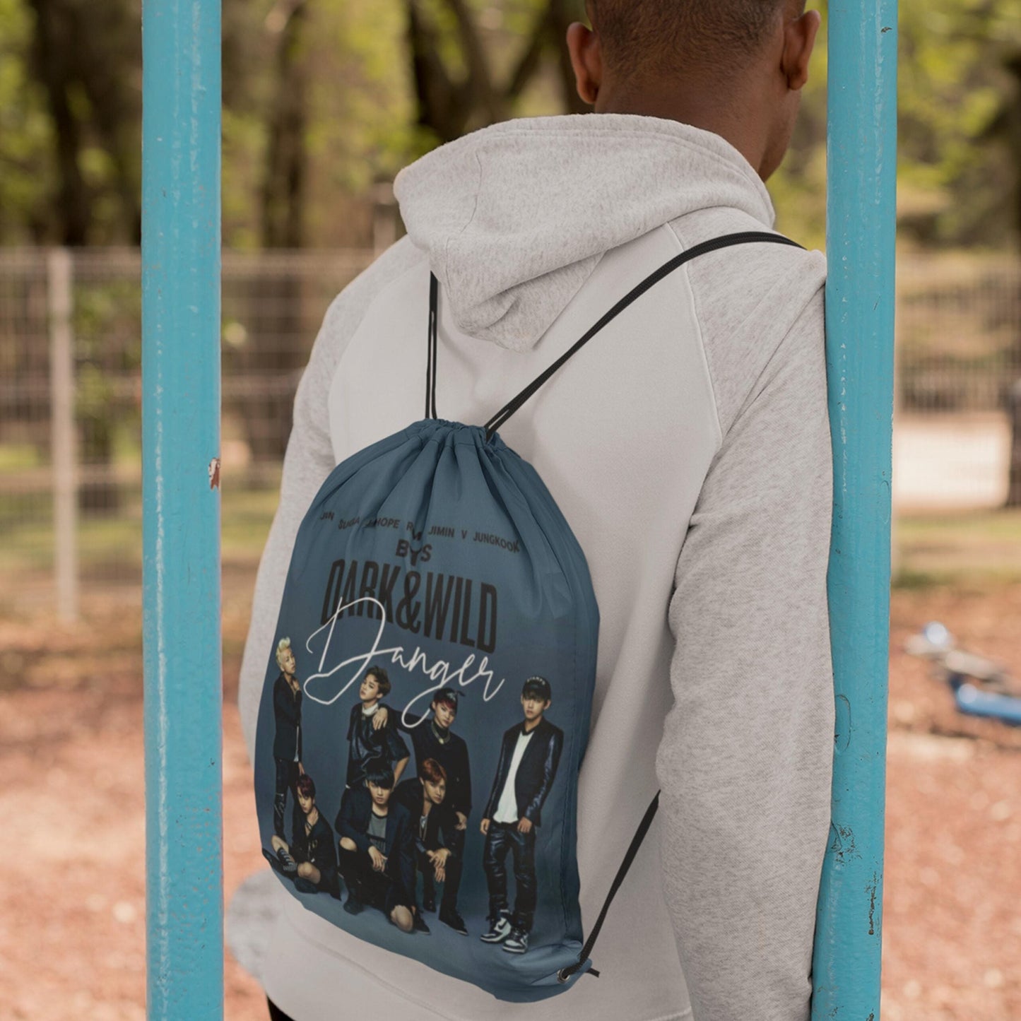 BTS Digitally Printed Drawstring Bag