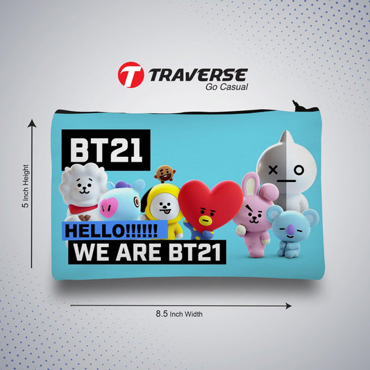 BT-21 Pencil Pouch (Digitally printed on Cloth)