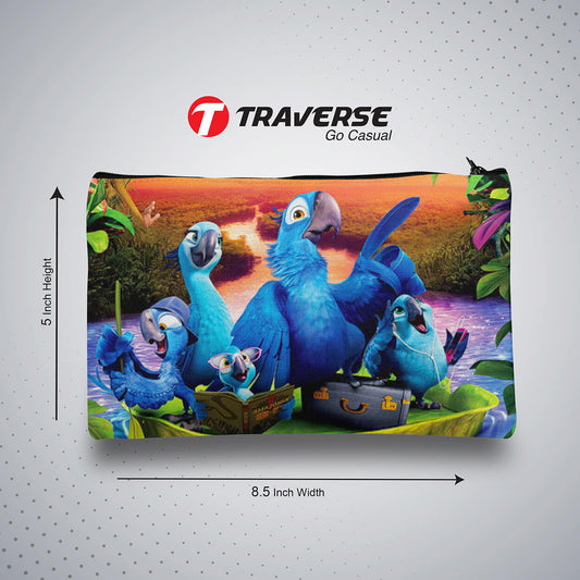 Rio Blue Pencil Pouch