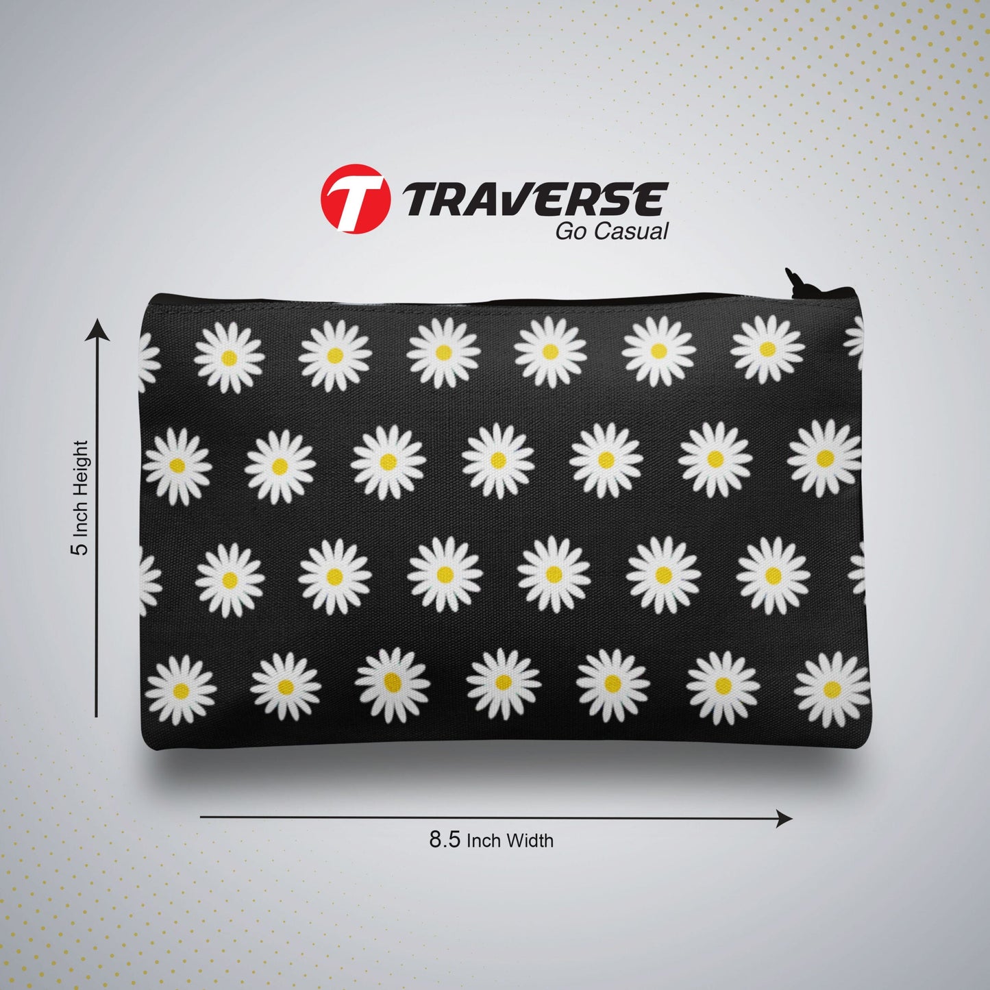 Floral Pencil Pouch For Girls (Digitally printed on Cloth)