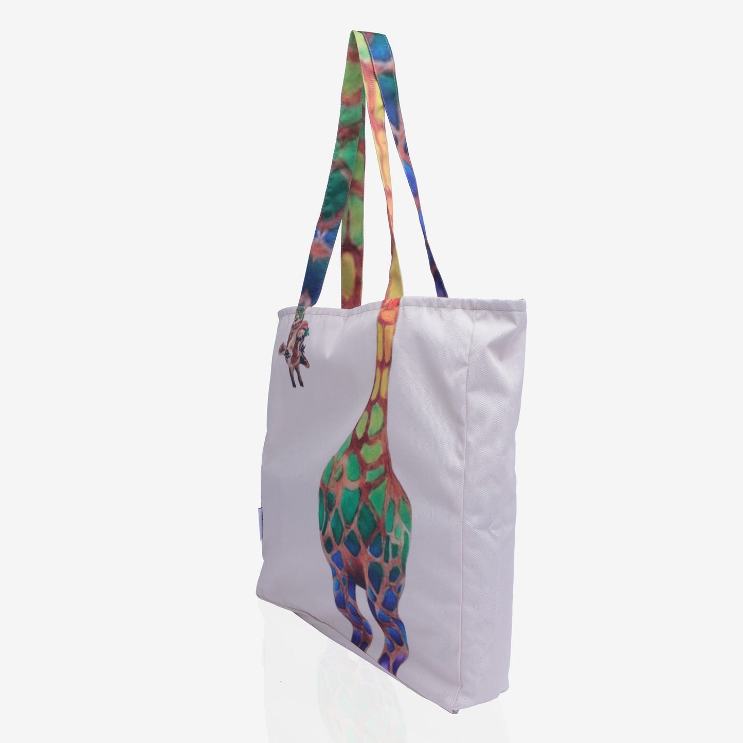Traverse Canvas (Giraffe )Printed Tote Bag for Women by TRAVERSE- Market Bag, Cute Tote Bag Aesthetic Purse, Handbag for Work, Book Bag, Accessories, Supplies, Office, School - 16x15 Inches