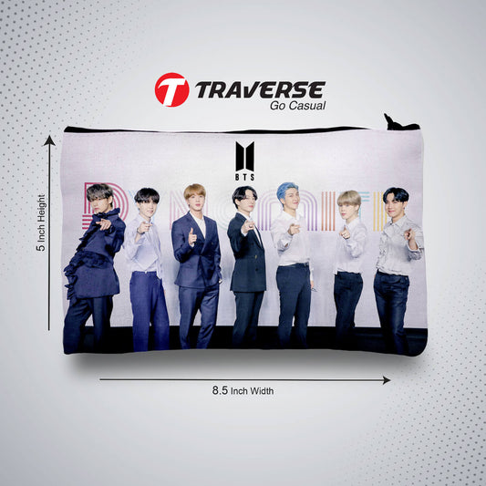 BTS Pencil Case- Digitally Ptinted on Fabric by Traverse