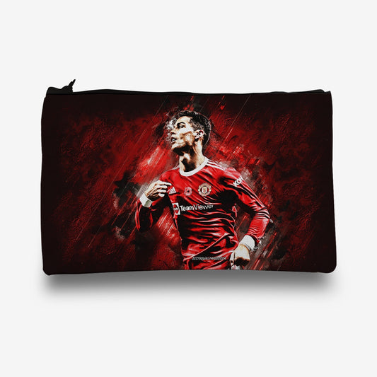 Traverse Ronaldo pencil pouch for boys & girls. Digitally printed on Fabric with both sides printed