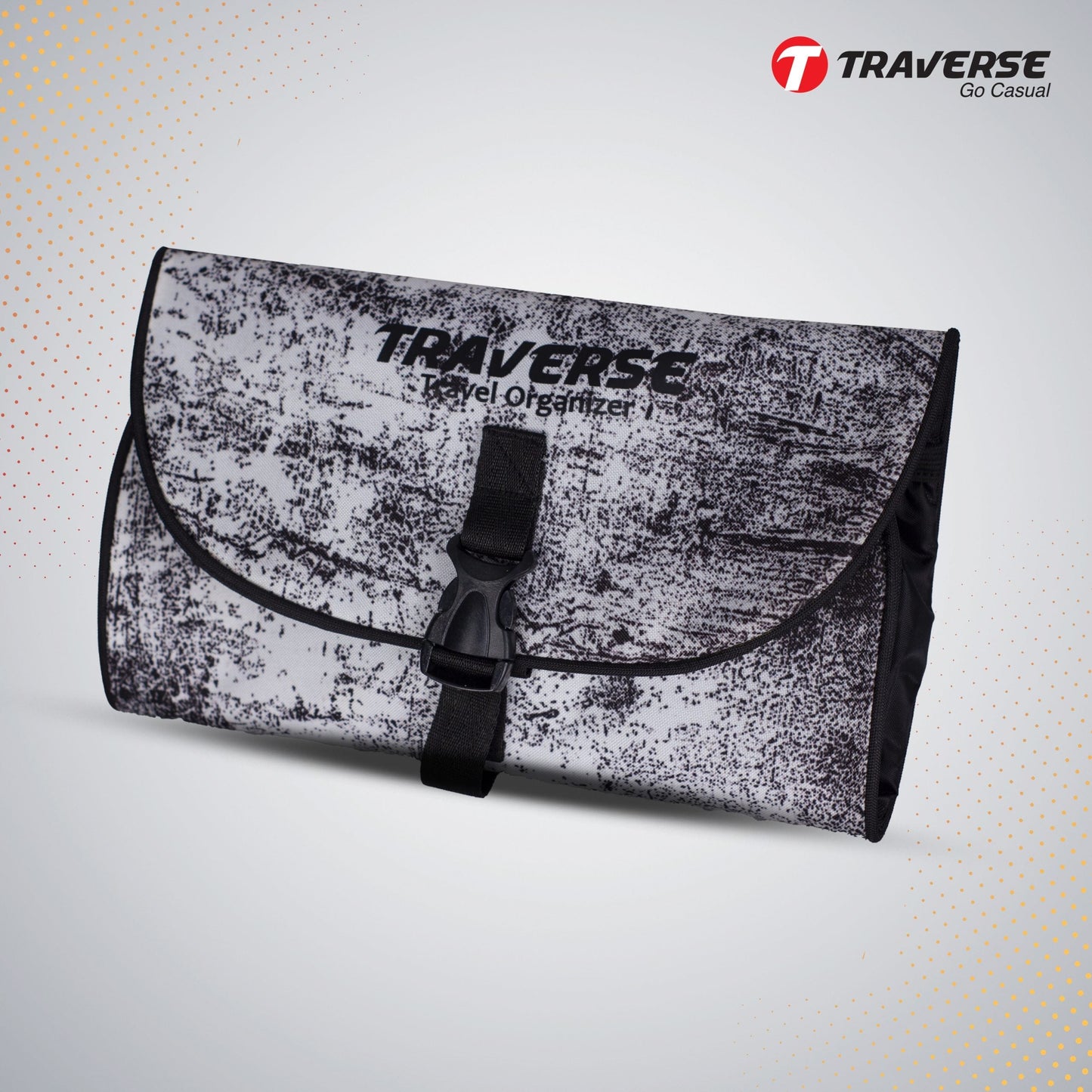 Traverse Hanging Toiletry Bag Organizer. Cosmetic Makeup Holder Pouch.