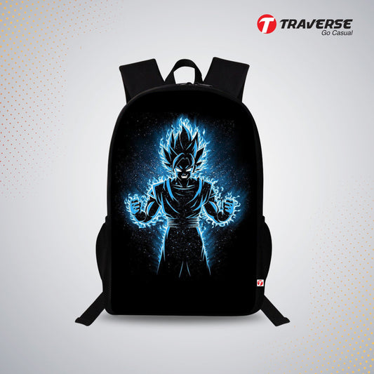 Traverse Dragon Ball Bags For Boys & Girls. Digitally printed on Fabric with latest technology. Dual Compartment large backpack