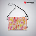 Girl Abstract design - Pouch (Digitally printed on Cloth) with shoulder strap