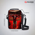 Traverse Ronaldo Lunch Bag with option to carry water bottle- Digitally printed and manufactured by Traverse