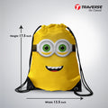 Minion Drawstring Bag with Quality strings- Digitally printed by Traverse
