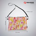 Girl Abstract design - Pouch (Digitally printed on Cloth) with shoulder strap