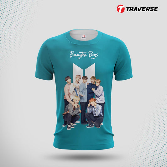 BTS Digitally Printed Fashion T-Shirt for Men by Traverse
