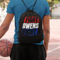 Fight Own's Fight Digitally Printed Drawstring Bag