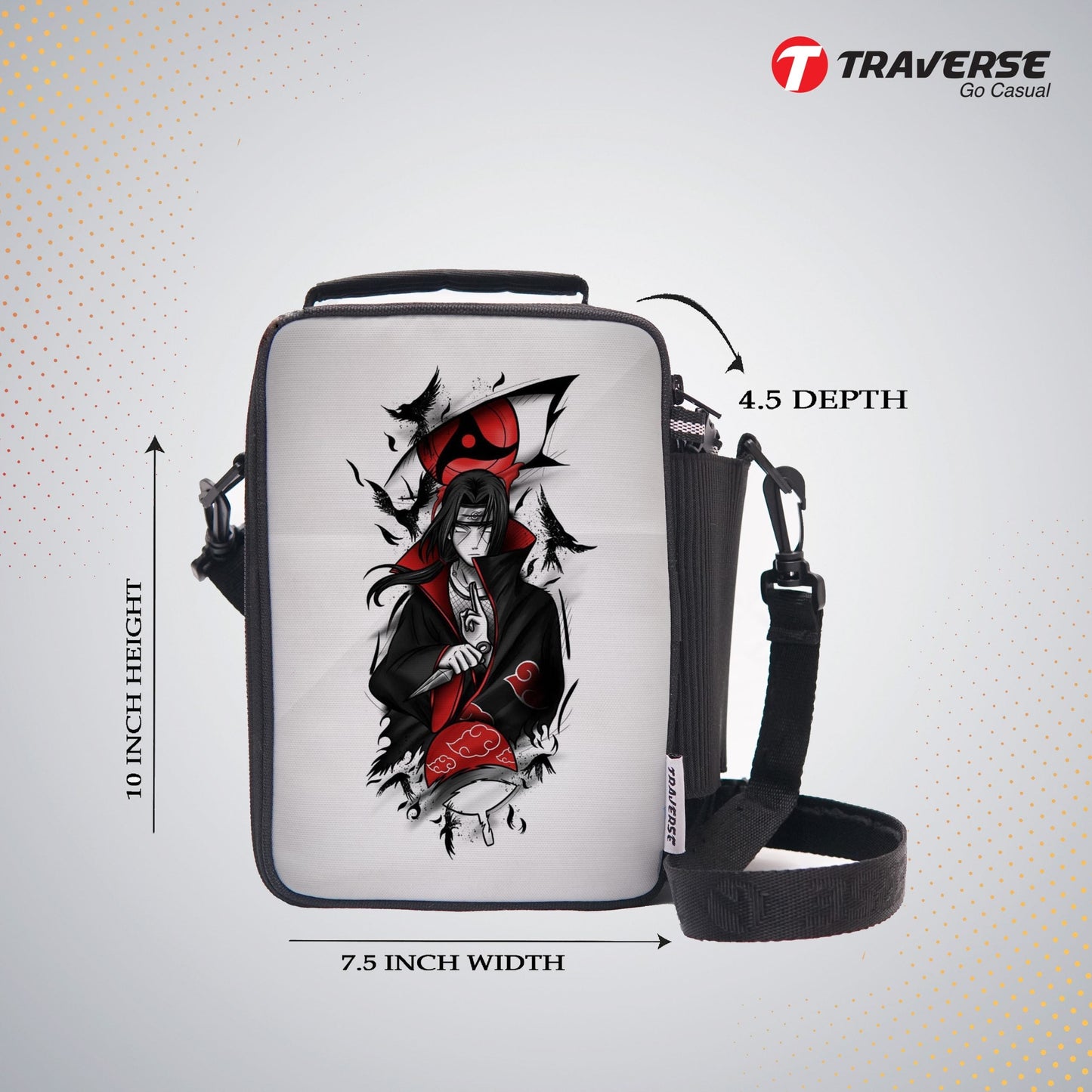 Traverse Dragon Ball Lunch Bag with option to carry water bottle- Digitally printed and manufactured by Traverse