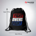 Fight Own's Fight Digitally Printed Drawstring Bag
