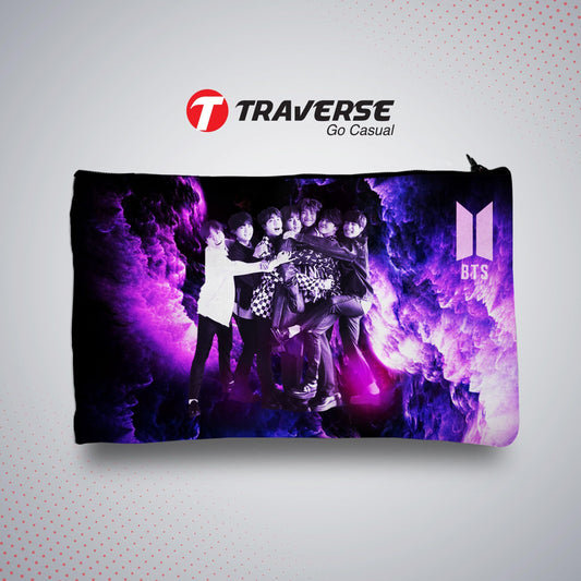 BTS pencil Pouch- Best Quality KPOP Pencil case (Digitally Printed on Fabric)