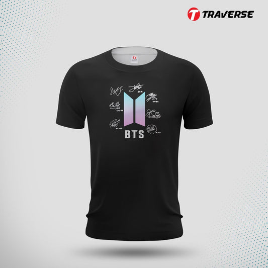 BTS Digitally Printed Fashion T-Shirt for Men by Traverse