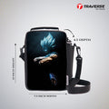 Traverse DragonBall Lunch Bag with option to carry water bottle- Digitally printed and manufactured by Traverse. Insulated to keep items Hot / Cold