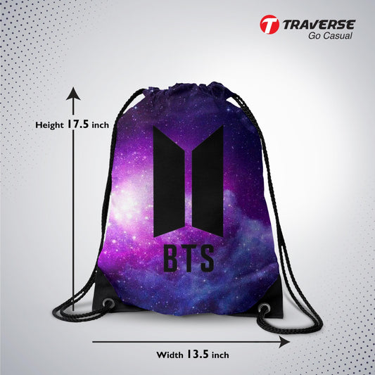 Digitally Printed Drawstring Bag