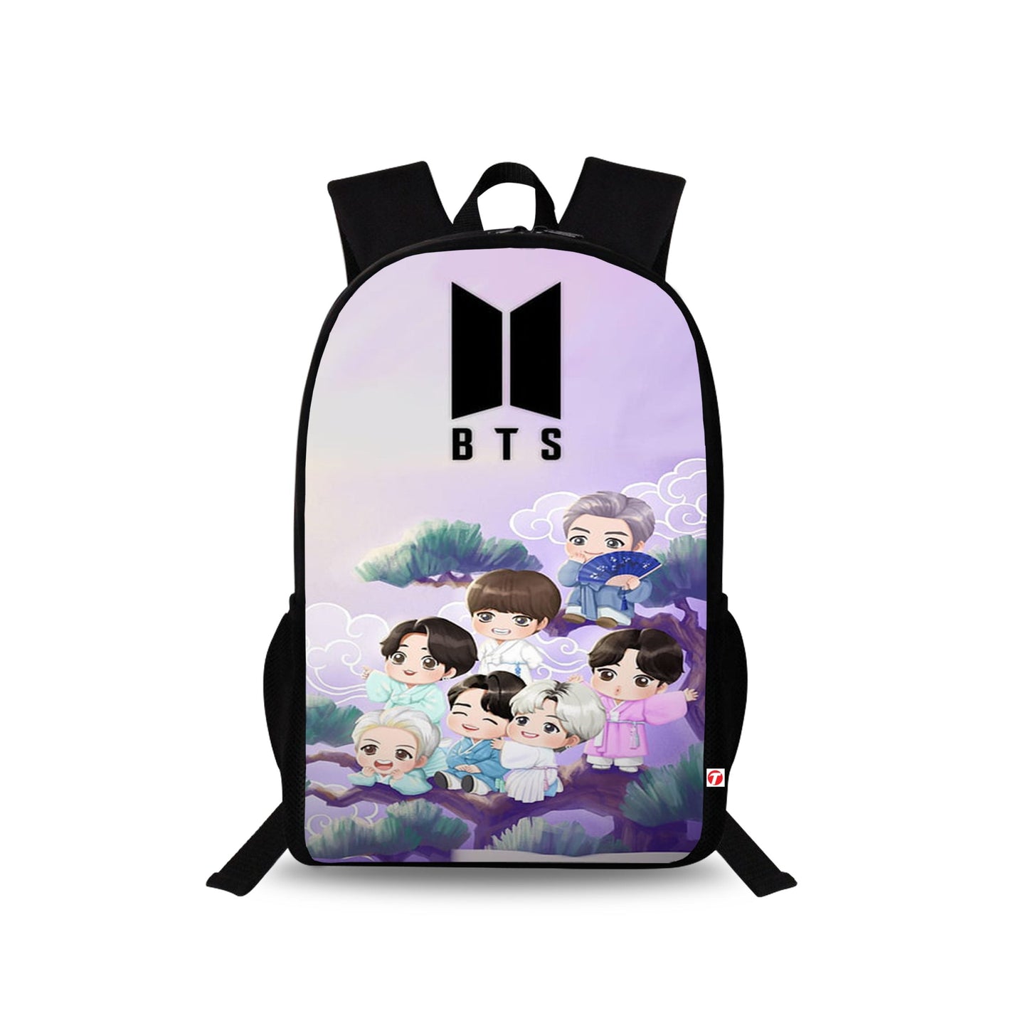 Traverse BTS / BT21 Bags For Boys & Girls. Digitally printed on Fabric with latest technology. Dual Compartment large backpack