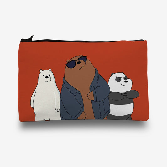 Traverse Bears pencil pouch for boys & girls. Digitally printed on Fabric with both sides printed