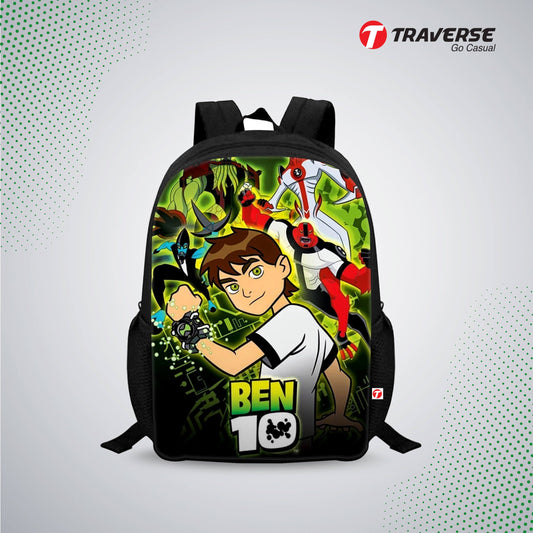 Kids Bag- Ben 10  (Digital Printed Ben-10 Backpack for Class 1 to 3)