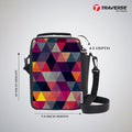 Traverse Graffiti Lunch Bag with option to carry water bottle- Digitally printed and manufactured by Traverse