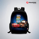 Kids Bag- Cars  (Digital Printed Backpack for Class 1 to 3)