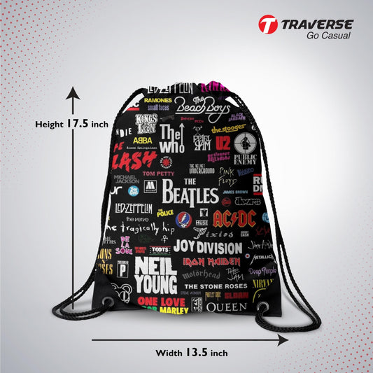 Graffiti Digitally Printed Drawstring Bag