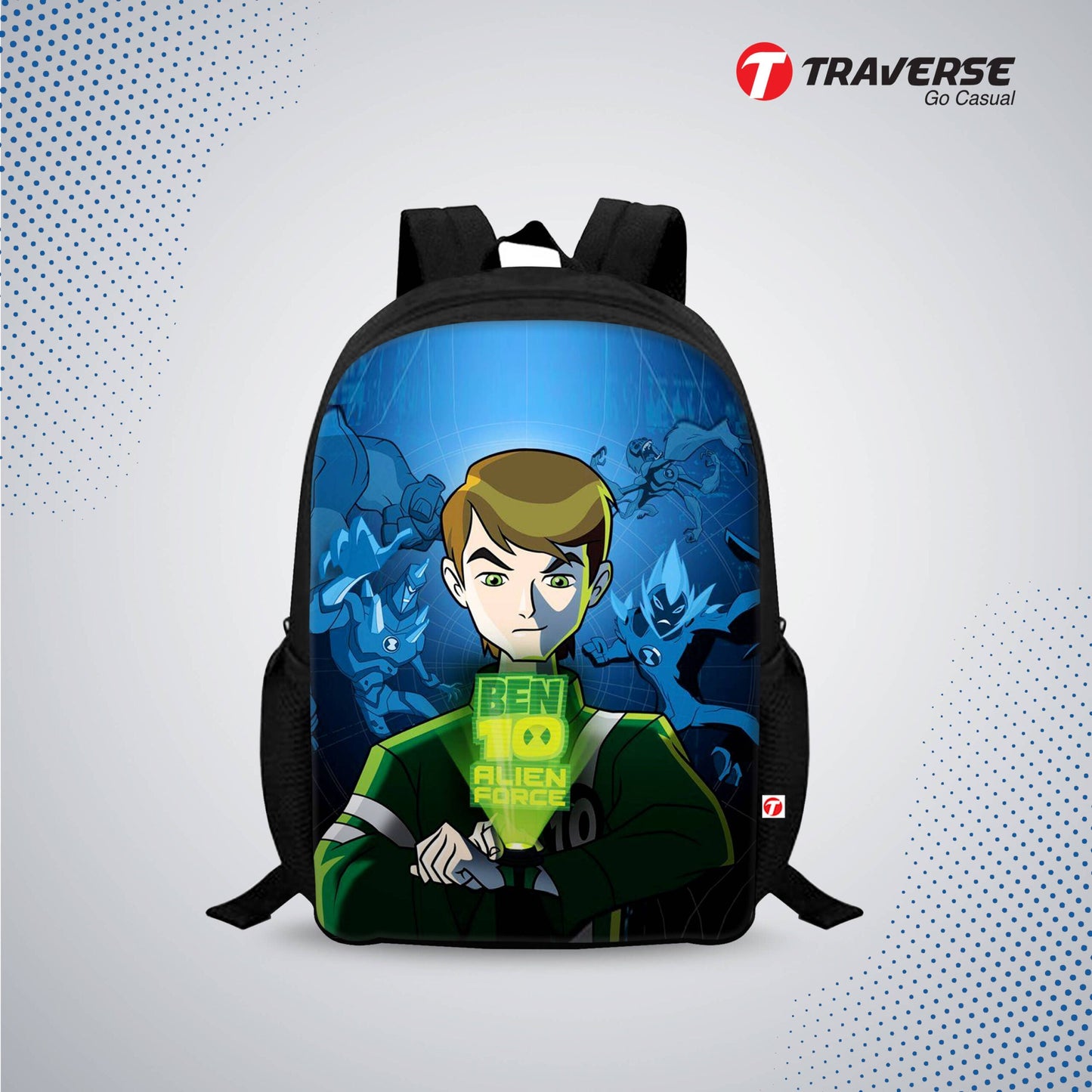 Kids Bag- Ben10  (Digital Printed Ben-10 Backpack for Class 1 to 3)