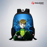 Kids Bag- Ben10  (Digital Printed Ben-10 Backpack for Class 1 to 3)