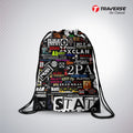 Graffiti Digitally Printed Drawstring Bag