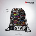 Graffiti Digitally Printed Drawstring Bag