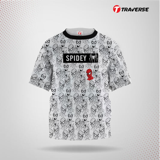 Spider Man Digitally Printed Fashion T-shirts for Kids by Traverse