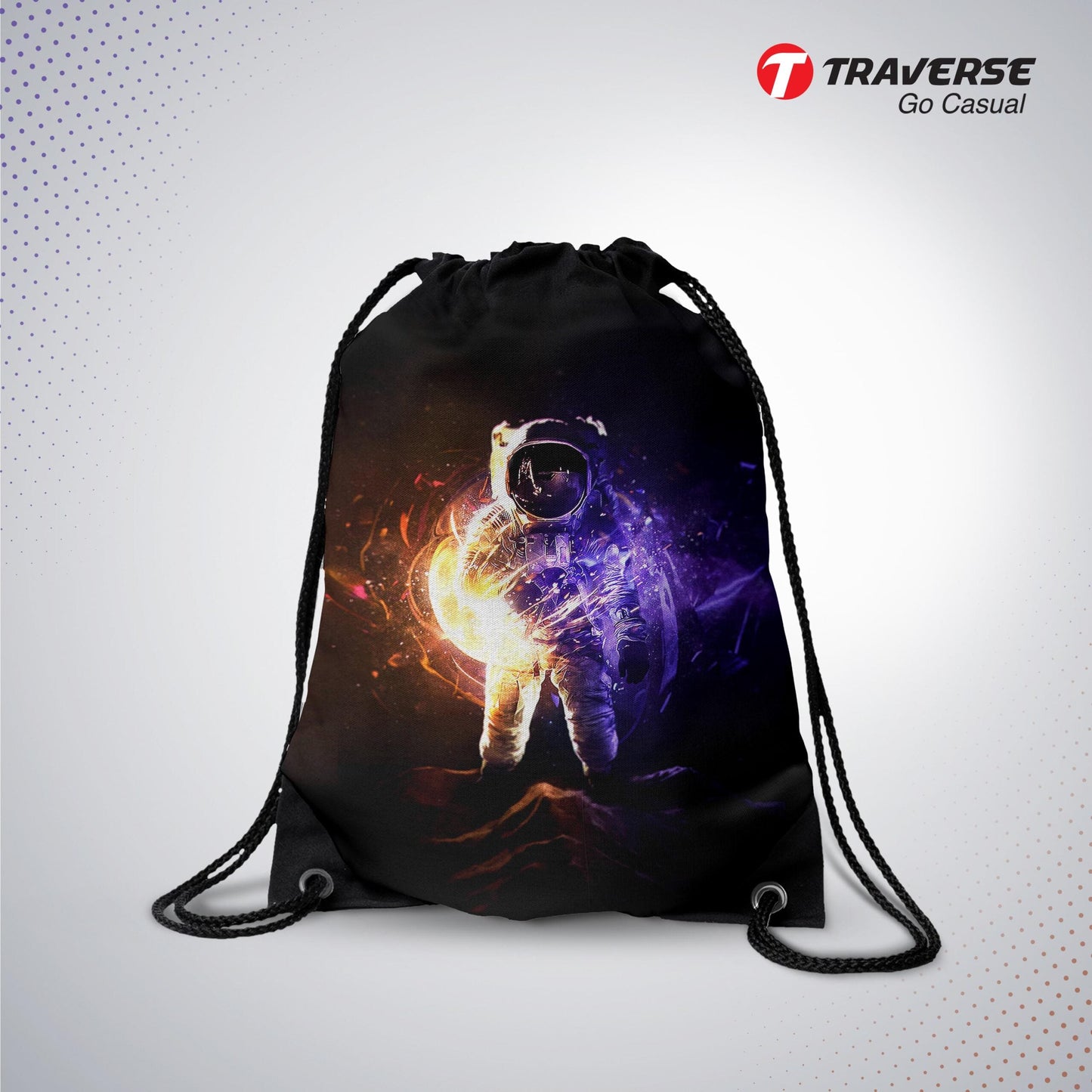 Astraunat Digitally Printed Drawstring Bag