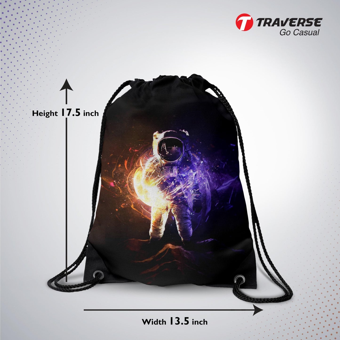 Astraunat Digitally Printed Drawstring Bag