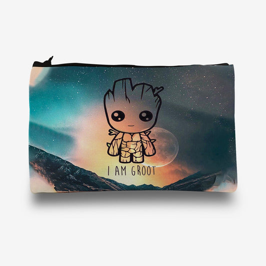 Traverse Baby Groot pencil pouch for boys & girls. Digitally printed on Fabric with both sides printed