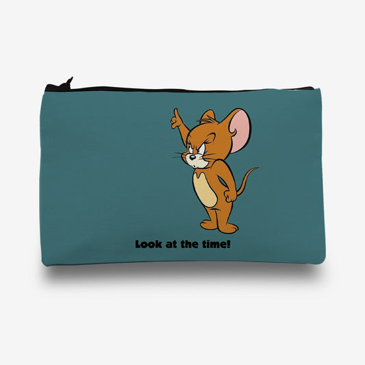 Traverse Tom & Jerry pencil pouch for boys & girls. Digitally printed on Fabric with both sides printed