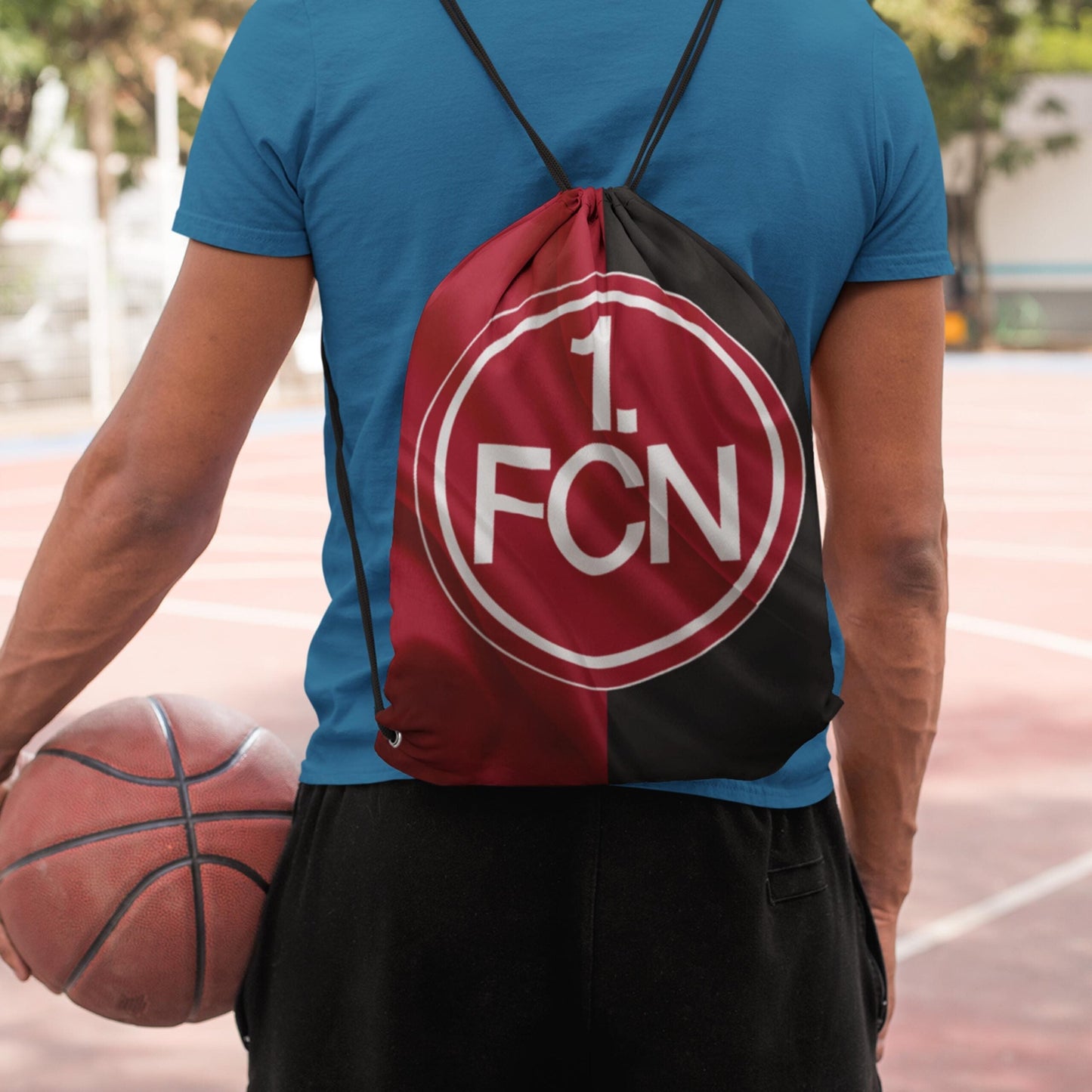 Black Drawstring Bag (Digitally printed on Cloth)